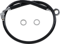 DRAG SPECIALTIES Brake Line - Front (Upper) - Black 618631-BLK