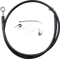 DRAG SPECIALTIES Brake Line - Front - Black - +2" - '04-'10 XL 660313-2BLK