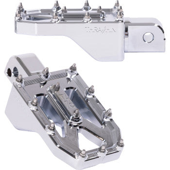 THRASHIN SUPPLY CO. Aggressor Footpegs - Rear - Chrome TSC-2022-3-SR