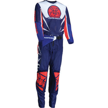 MOOSE RACING Youth Agroid Mesh Jersey - Red/White/Blue - Medium 2912-2525