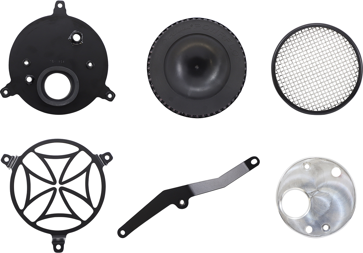 COBRA Cross Air Filter - Black - Phantom 06-0119-02B-SB