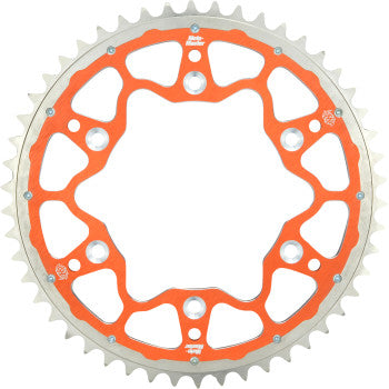 MOTO-MASTER Fusion Series Dual Ring Rear Sprocket - 50 Tooth - Orange 620073550