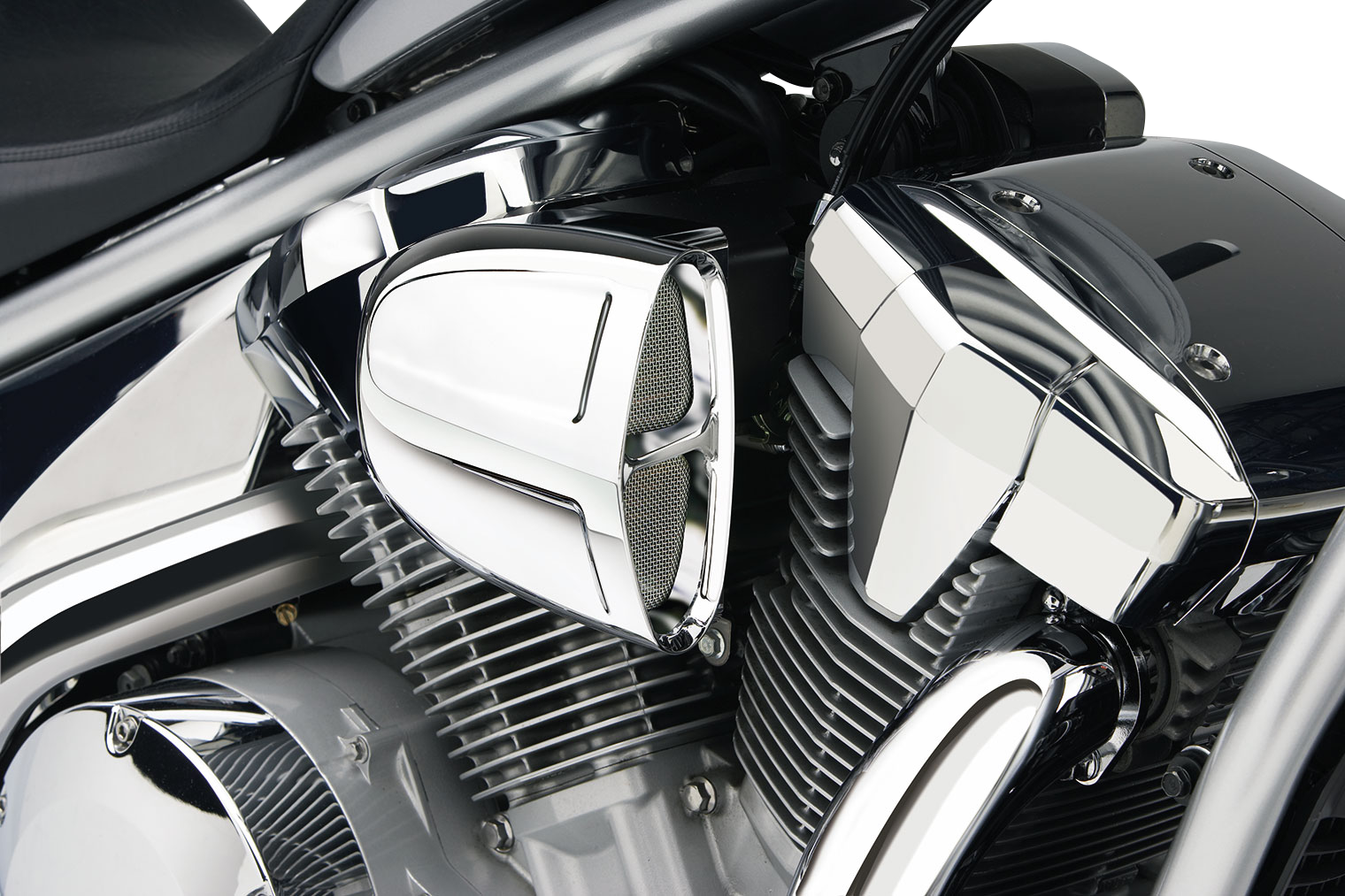 COBRA Powrflo Air Filter - Chrome - XVS13 06-0245-SB