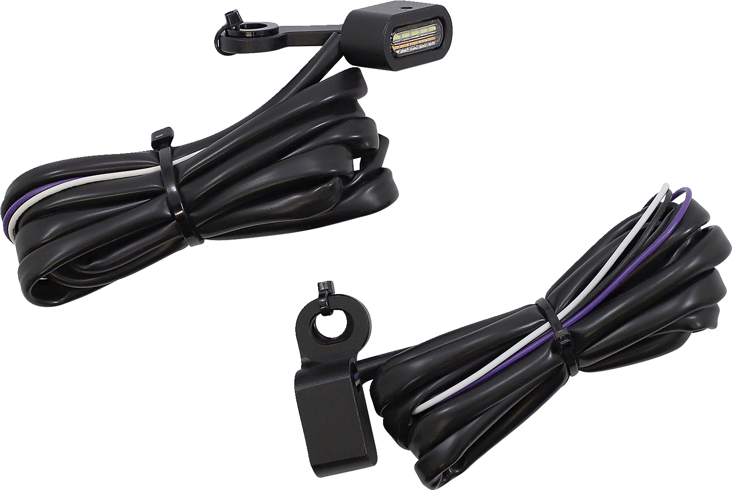 DRAG SPECIALTIES Marker Lights - White/Amber - Black L22-0231DMBE