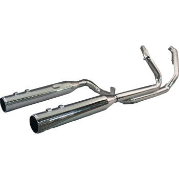 KHROME WERKS 2-into-1-into-2 Dominator-SR Exhaust System - Chrome - Without End Caps - M8 Touring  200400A-SR
