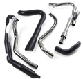 COBRA Dual Bung Headpipes - Black USE17-18 AFTRMRKT MUFFLRS 6255DBRB