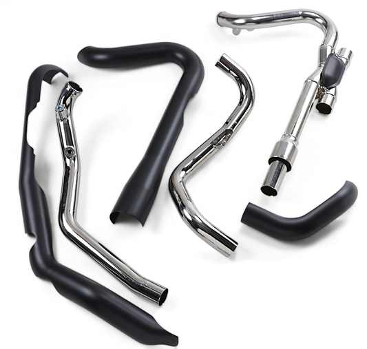 COBRA Dual Bung Headpipes - Black USE17-18 AFTRMRKT MUFFLRS 6255DBRB