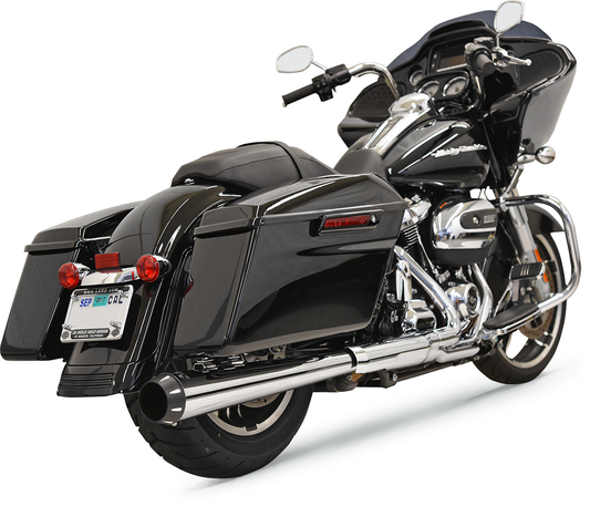 BASSANI XHAUST 2:1 Muffler - Chrome - Megaphone 1F17R