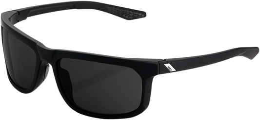 100% Hakan Sunglasses - Black - Gray PeakPolar 61036-100-47