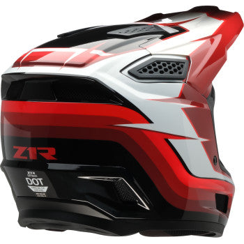 Z1R Dirt Maxx Helmet - Vortex - Red/White - Medium 0110-9336