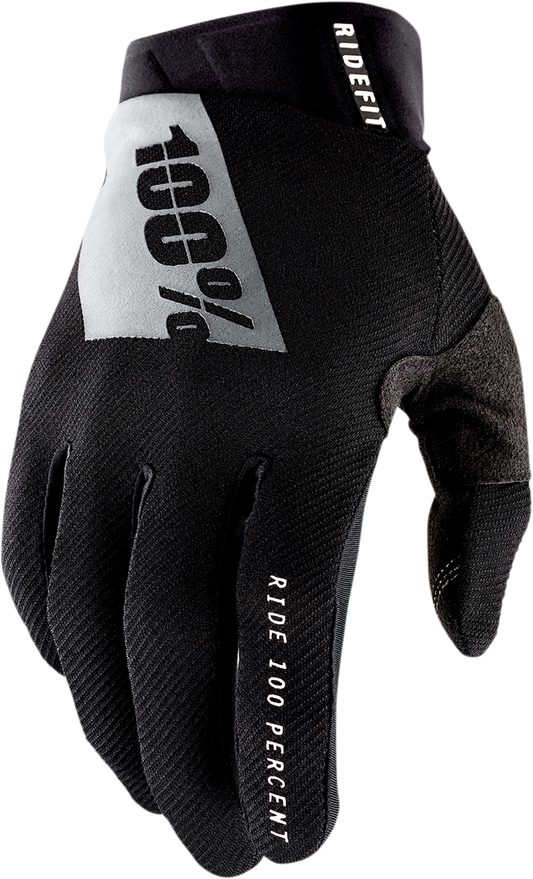 100% Ridefit Gloves - Black - 2XL 10010-00004