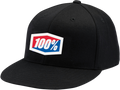 100% Official Flexfit® Hat - Black - Small/Medium 20043-00002