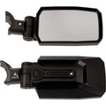 SEIZMIK Mirrors - Trailrider - Side View - Rectangle - Black - 1.75"/2" ROPS - Pair 56-18113