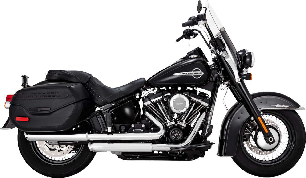 VANCE & HINES 3" Twin Slash Slip-On Muffler - Chrome 16379