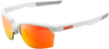 100% Sportcoupe Sunglasses - White - Red Mirror 61020-000-43