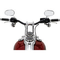 PERFORMANCE MACHINE (PM) Phatbar & Riser Kit - Internal Wiring/Gauge Mount Holes - 9" - Chrome 0208-2195M-CH