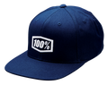 100% Icon Snapback Hat - Navy - One Size 20044-00005
