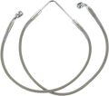 DRAG SPECIALTIES Brake Line - Front (Upper) - Stainless Steel 660328