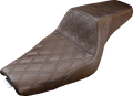 SADDLEMEN Step-Up Seat - Front Lattice Stitch - Brown - XL 807-11-172BR