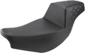 SADDLEMEN Step Up Seat - Front Smooth/Rear Lattice - Black - Indian I14-07-173