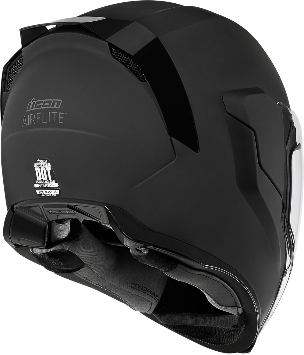 OPEN BOX NEW ICON Airflite™ Helmet - Rubatone - Black - Large 0101-10850