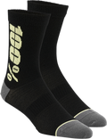 100% Rythym Socks - Black/Yellow - Large/XL 24006-014-18