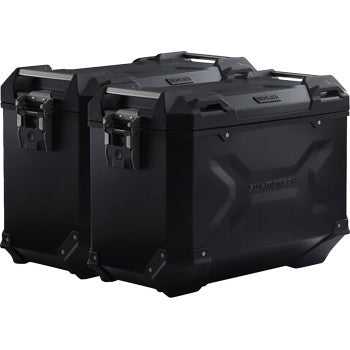 SW-MOTECH TRAX ADV Aluminum Case System - Black - Suzuki V-Strom 650 '04-'10 KFT.05.294.70000/B