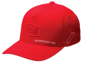 100% Shadow Flexfit® Hat - Red - Small/Medium 20043-00010