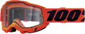100% Accuri 2 Enduro MTB Goggles - Neon Orange - Clear 50016-00004