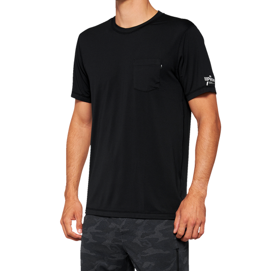 100% Mission Athletic T-Shirt - Black - XL 20014-00003