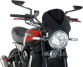 PUIG HI-TECH PARTS Windscreen - Black/Dark Smoke - ER5 003NF