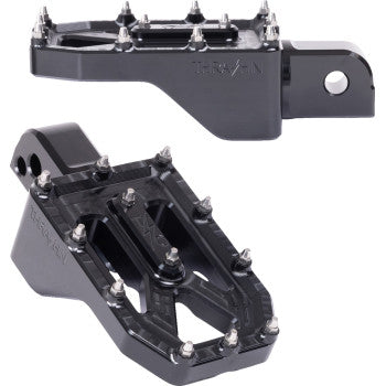 THRASHIN SUPPLY CO. Aggressor Footpegs - Rear - Black TSC-2022-1-SR