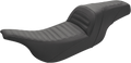 SADDLEMEN Slim Roll & Pleat Seat - Black 897-07-161