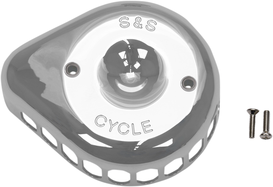 S&S CYCLE Mini Tear-Drop Air Cleaner Cover - Chrome 170-0367