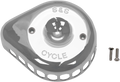 S&S CYCLE Mini Tear-Drop Air Cleaner Cover - Chrome 170-0367
