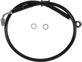 DRAG SPECIALTIES Brake Line - Front (Upper) - Black 618620-BLK