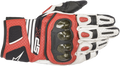 ALPINESTARS SPX AC V2 Gloves - White/Black/Bright Red - Small 3567319-2030-S