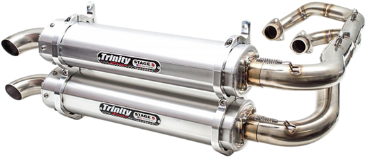 TRINITY RACING Dual Exhaust - Aluminum TR-4162D