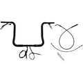 FAT BAGGERS INC. 1-1/4" EZ Install Round Top Handlebar - 14" - Black 939014-B