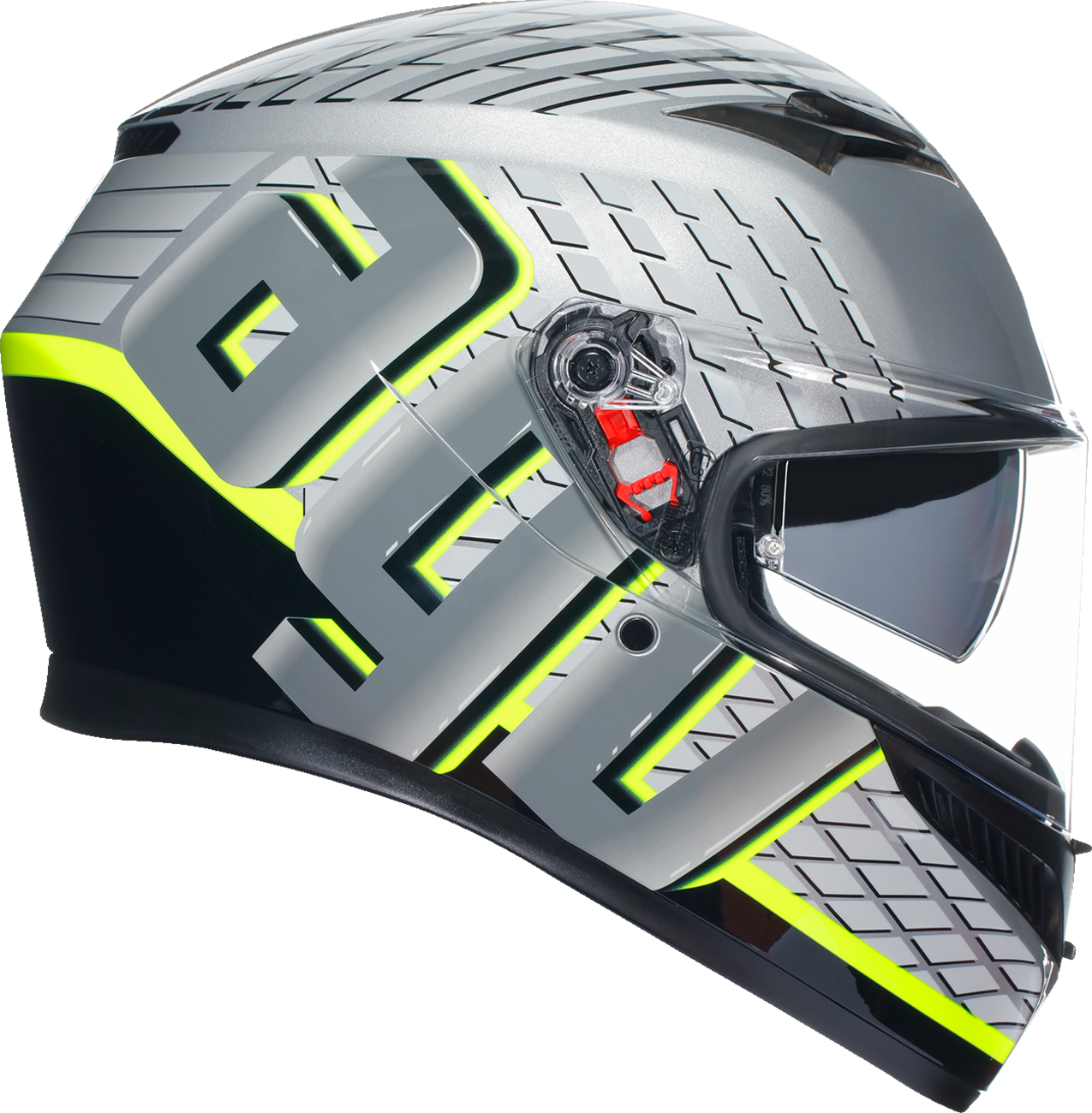 AGV K3 Helmet - Fortify - Gray/Black/Yellow Fluo - Medium 2118381004011M