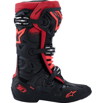 ALPINESTARS Tech 10 Boots - Black/Red - US 8 / EU 42 2010020-13-8