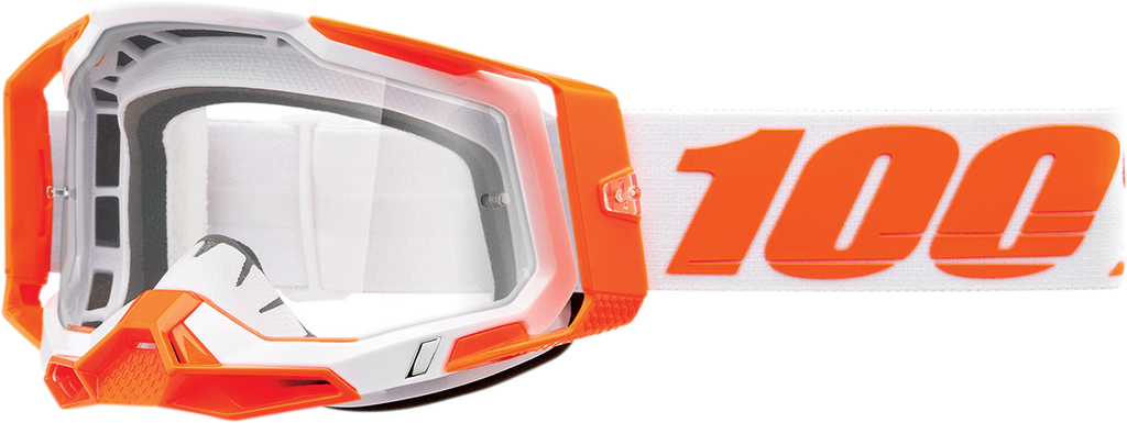 100% Racecraft 2 Goggles - Orange - Clear 50009-00013