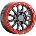 RACELINE WHEELS Wheel - Alpha - Front/Rear - Gun Metal/with Red Ring - 15x7 - 4/137 - +10 mm A14GR-57037+10