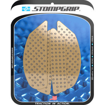STOMPGRIP Traction Pad Tank Grips - Volcano - Clear - MT-10 55-10-0203C