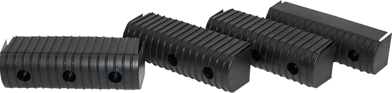 CALIBER BunkWrap Endcap - 2"x6" - Black - 4 Pack 23053-BK