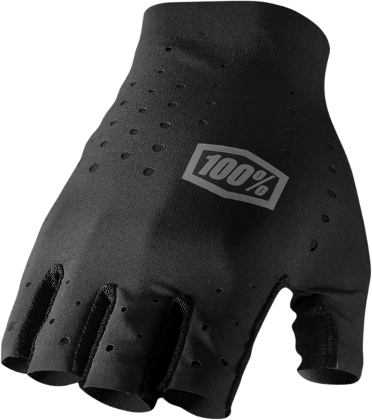 100% Sling Short Finger Gloves - Black - Small 10021-00000