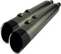 KHROME WERKS 4.5" Mufflers for Touring - Smoked Khrome with Edge 202655