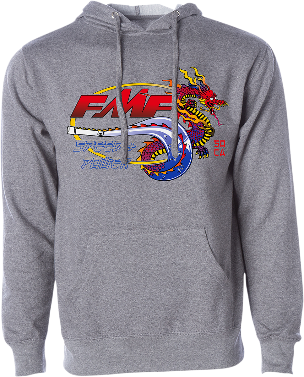 FMF Fire Starter Hoodie - Heather Gray - Small FA21121901HGSM 3050-5869