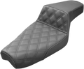 SADDLEMEN Step-Up Seat - Front Lattice Stitch - Black - XL 807-03-172