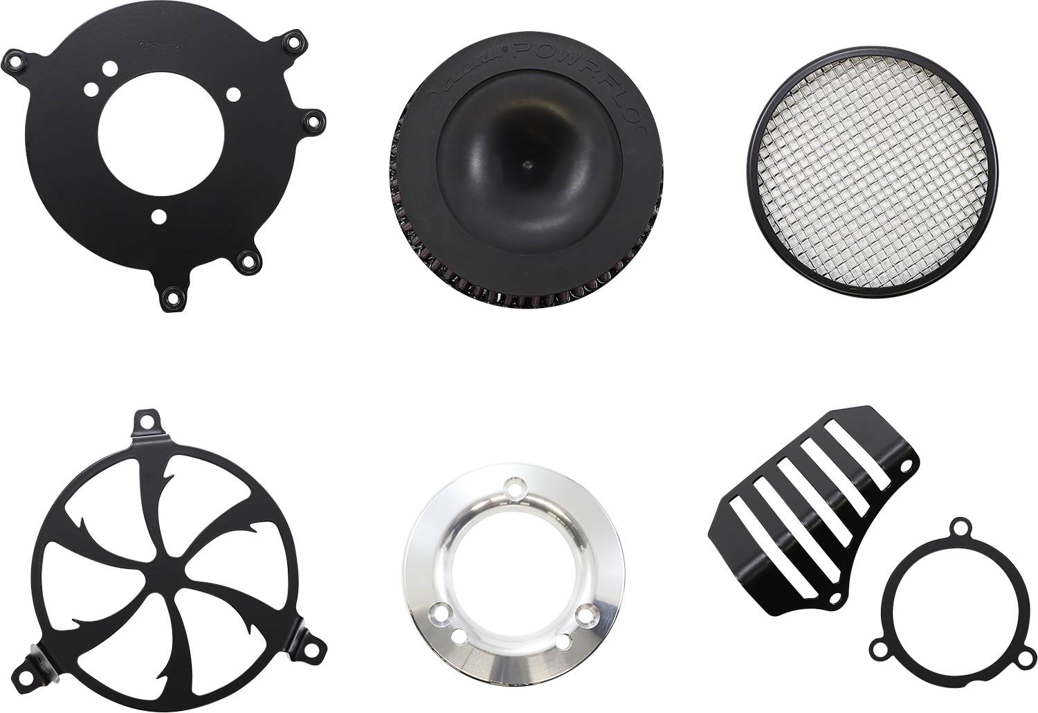 COBRA Air Filter - Swept - Black 606-0101-01B-SB